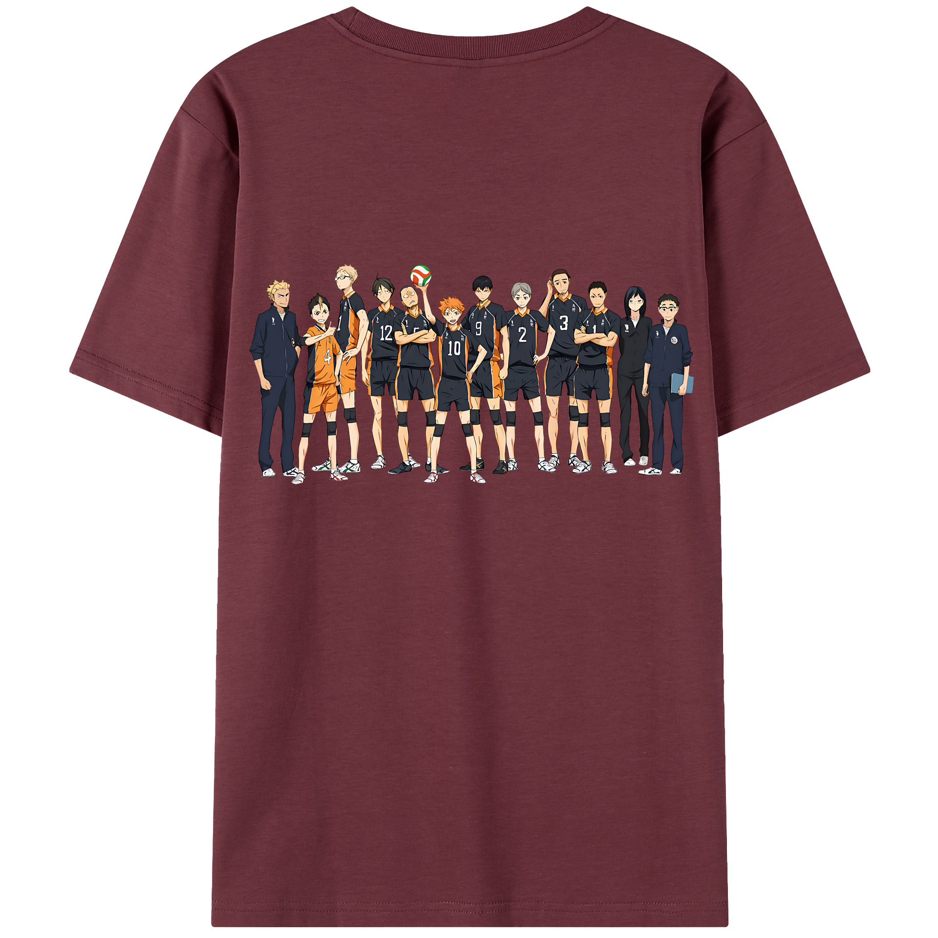 （画像用） ハイキュー!! Haikyu!! 綿100％半袖Tシャツ（背面プリント）